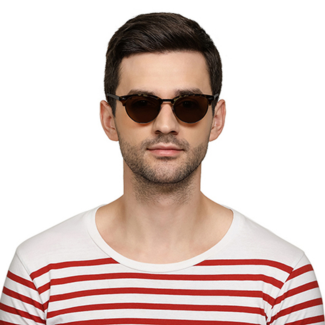 Vincent Chase Online Gunmetal Full Rim Clubmaster right side