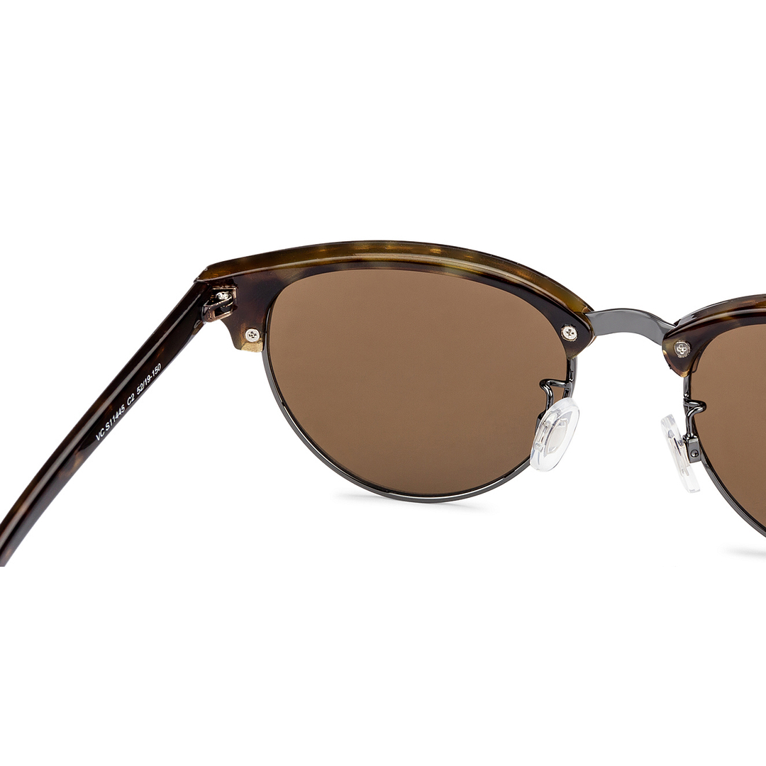 Vincent Chase Online Gunmetal Full Rim Clubmaster right side