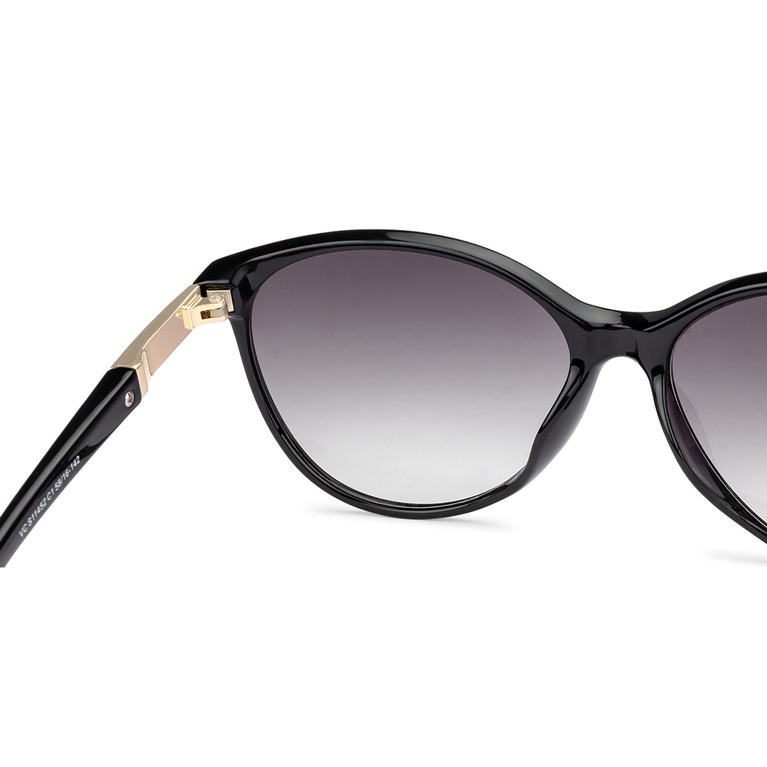 Vincent Chase Online Black Full Rim Cat Eye left side