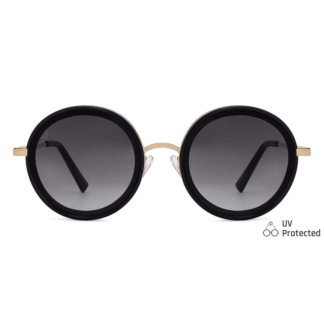 Vincent Chase Online Black Full Rim Round left side