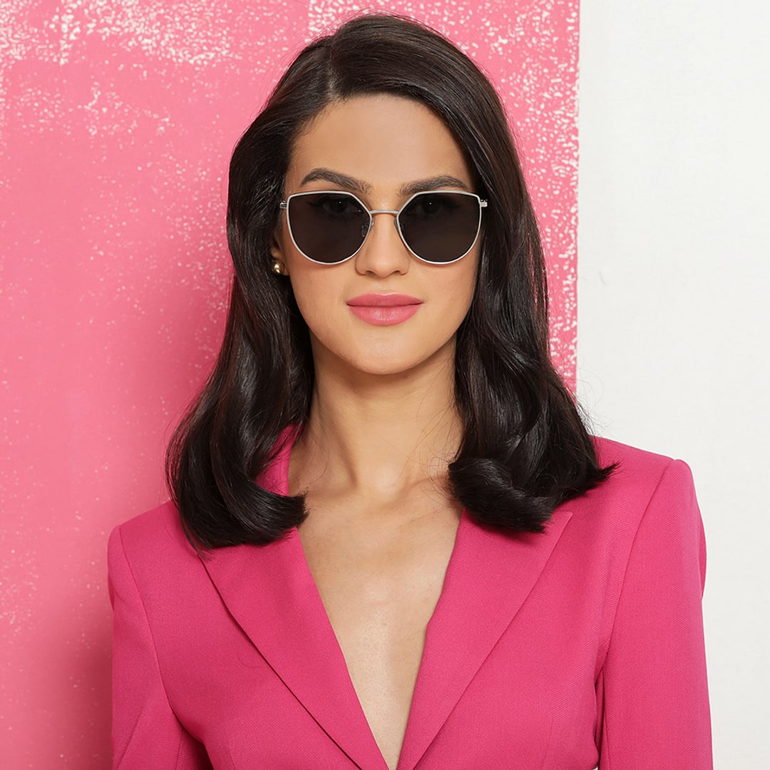 Vincent Chase Polarized Silver Full Rim Cat Eye right side