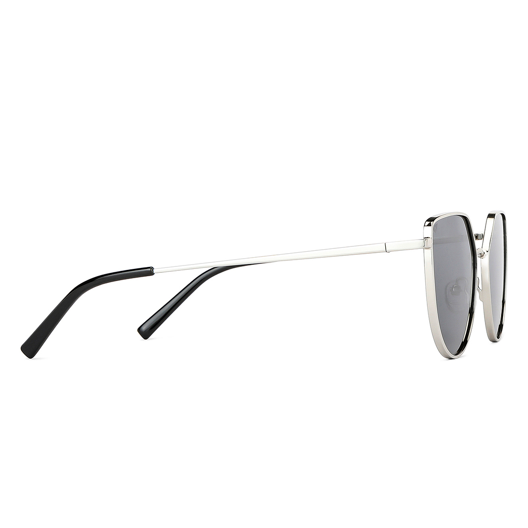 Vincent Chase Polarized Silver Full Rim Cat Eye left side