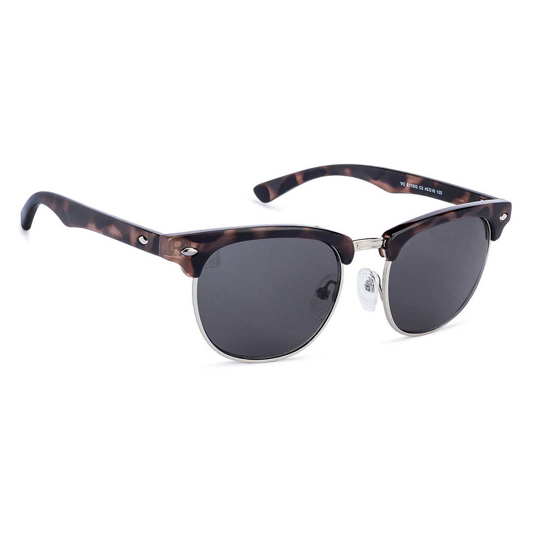 Hooper Silver Full Rim Clubmaster left side
