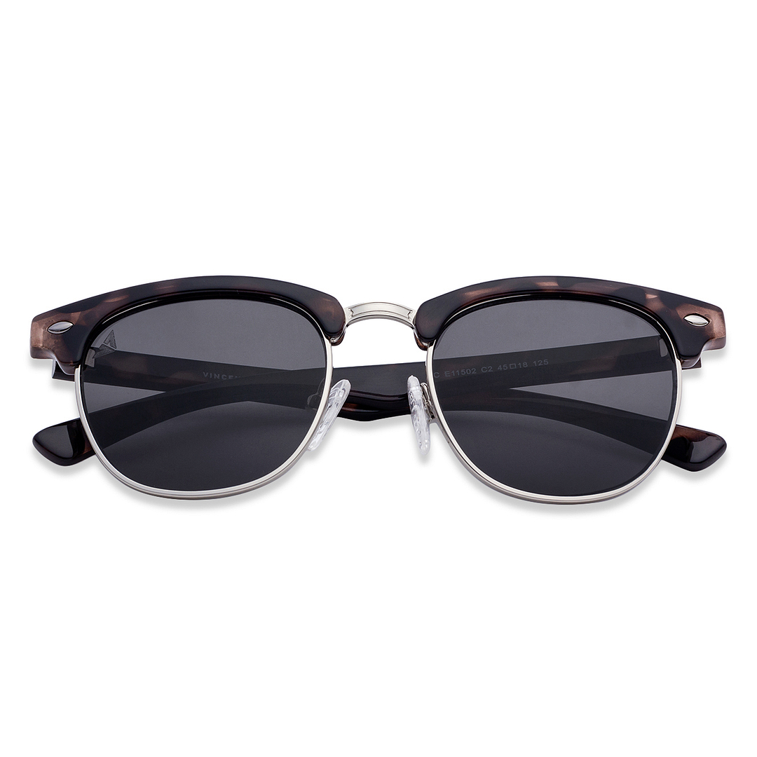 Hooper Silver Full Rim Clubmaster right side