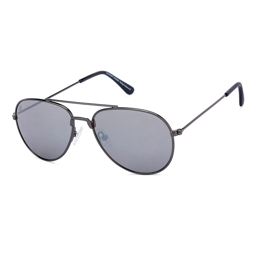Hooper Mid Gunmetal Full Rim Aviator right side