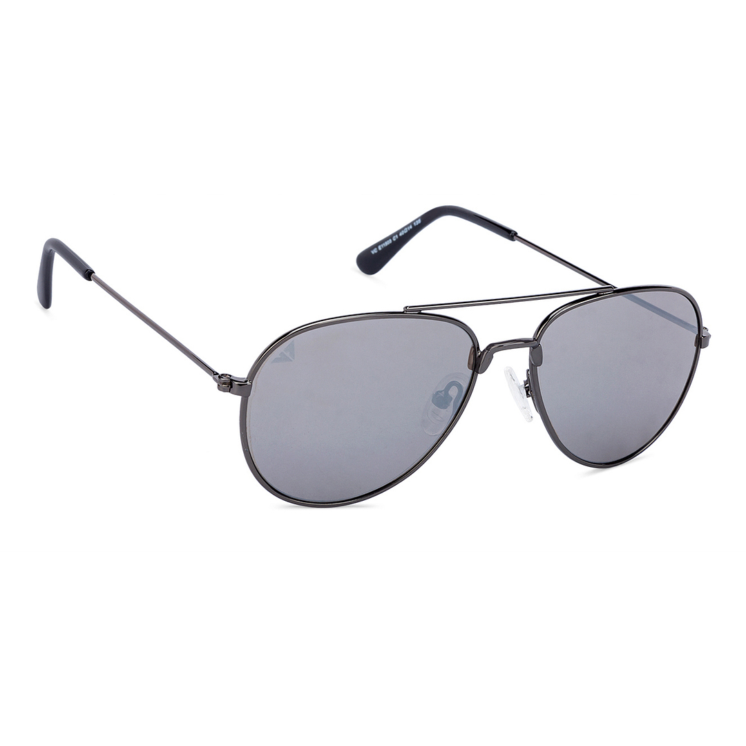 Hooper Mid Gunmetal Full Rim Aviator left side