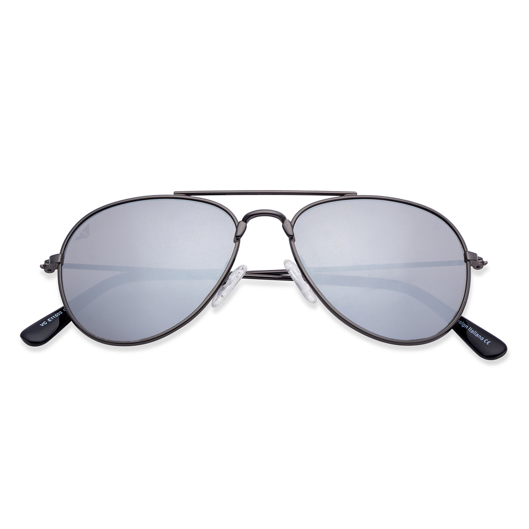 Hooper Mid Gunmetal Full Rim Aviator right side