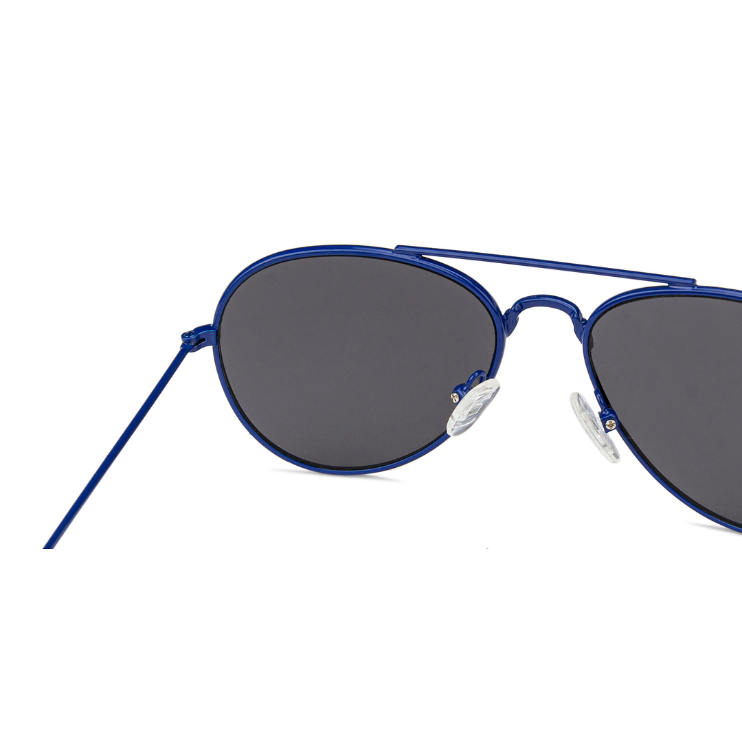 Hooper Sky Blue Full Rim Aviator left side