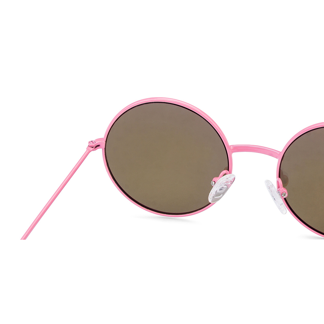 Hooper Pink Full Rim Round left side