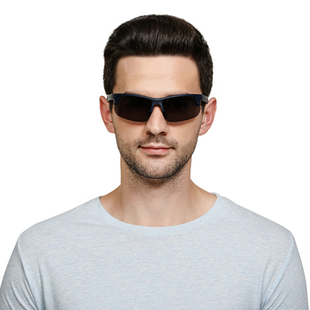 Vincent Chase Online Blue Half Rim Square left side