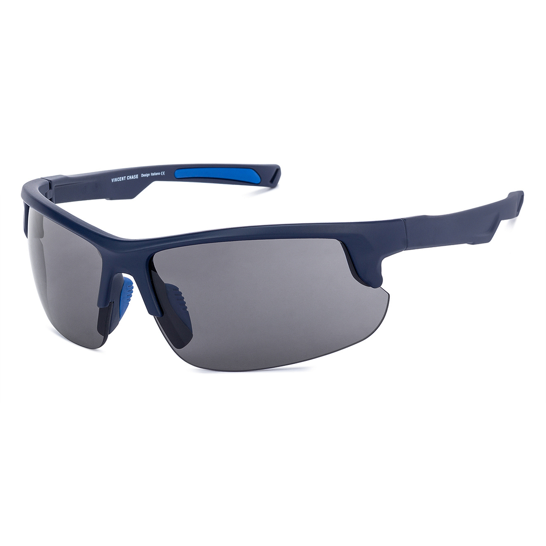 Vincent Chase Online Blue Half Rim Square left side