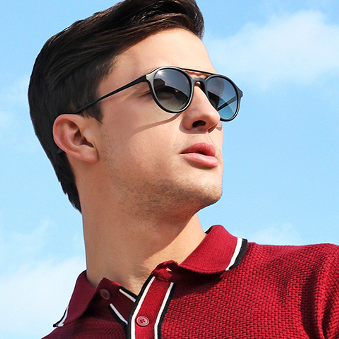 Vincent Chase Online Black Full Rim Round left side