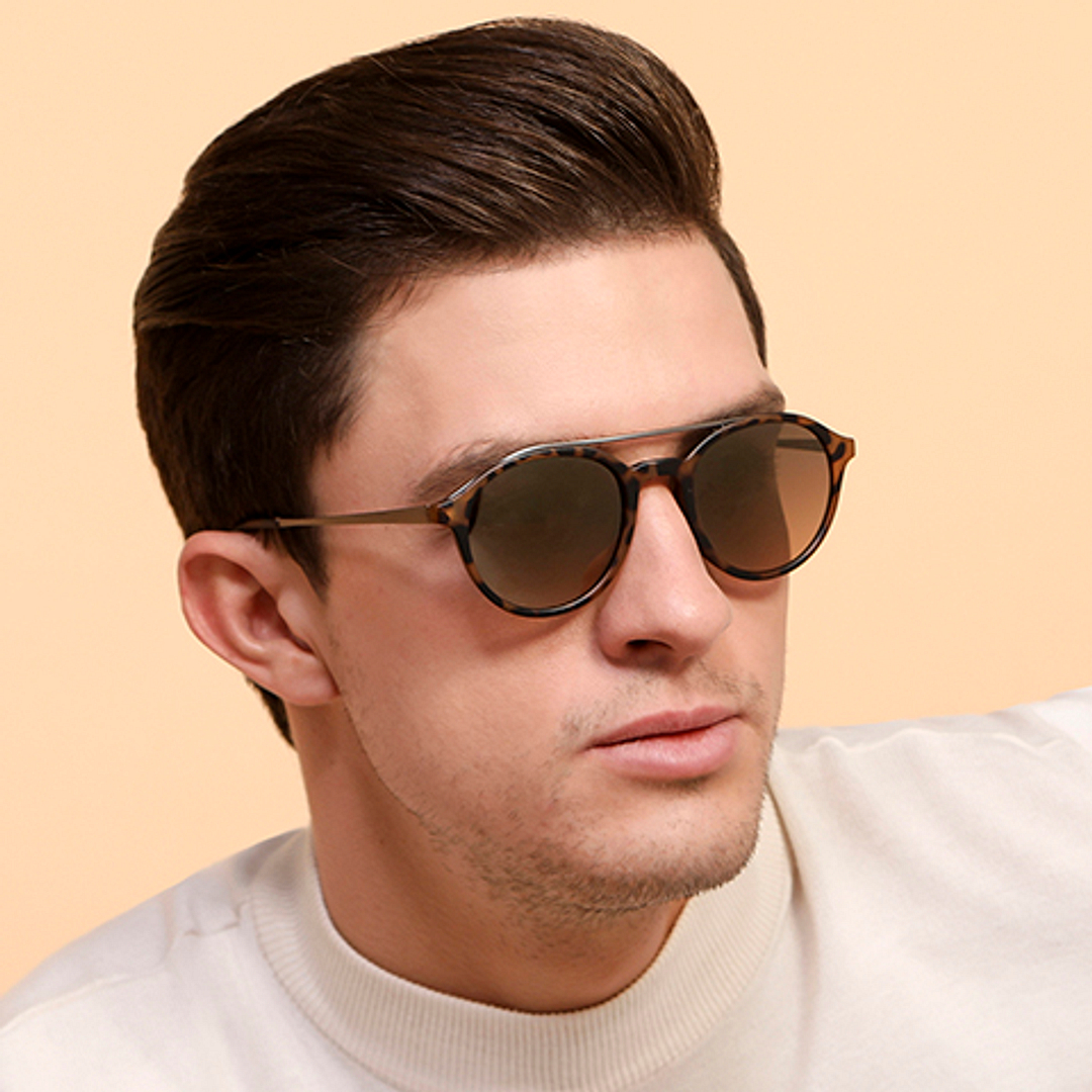 Vincent Chase Online Brown Full Rim Round left side