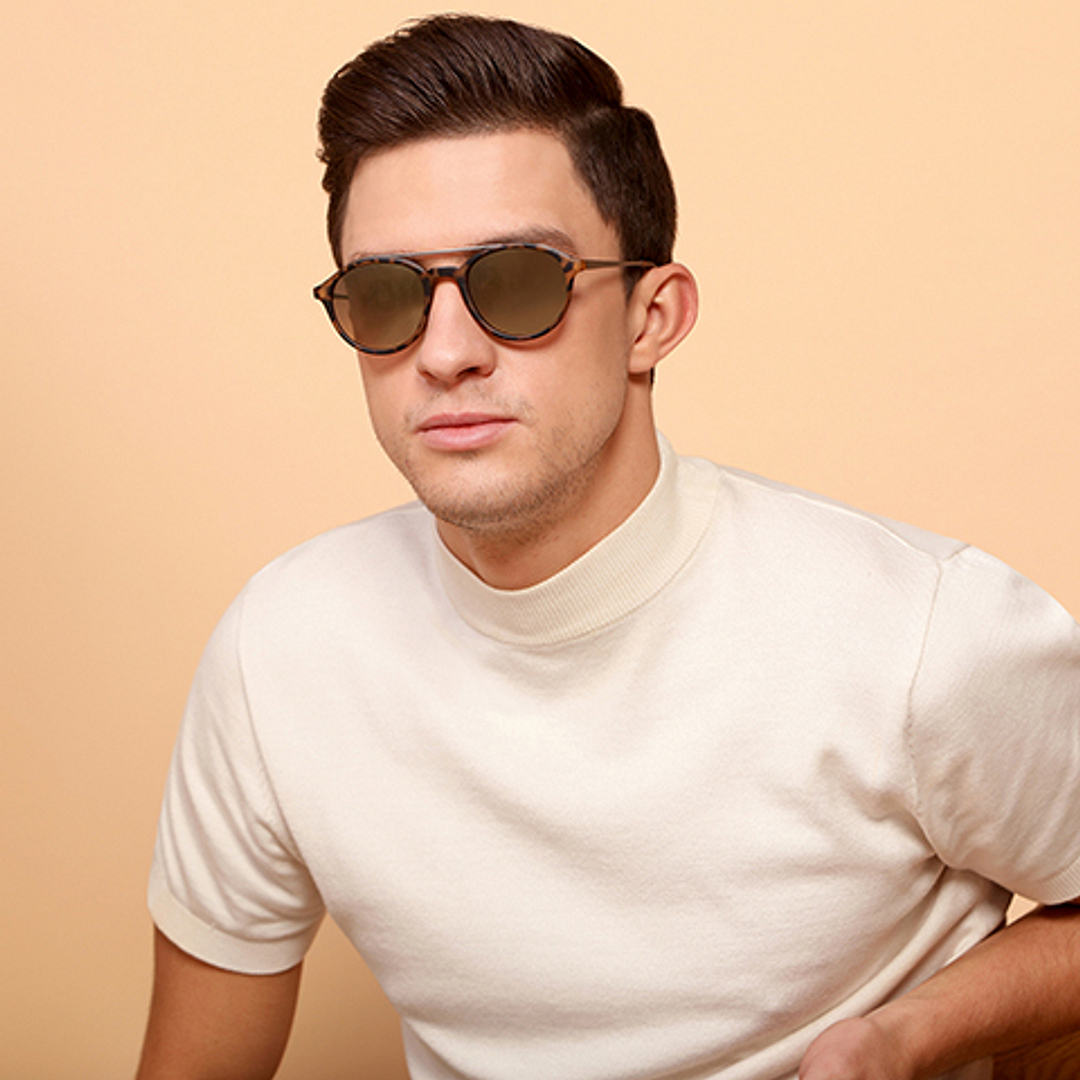 Vincent Chase Online Brown Full Rim Round left side