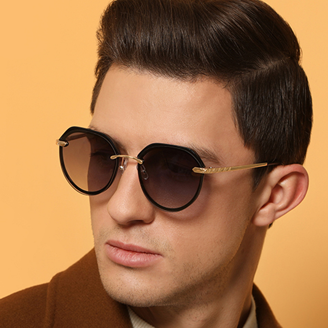 Vincent Chase Online Gold Full Rim Aviator right side