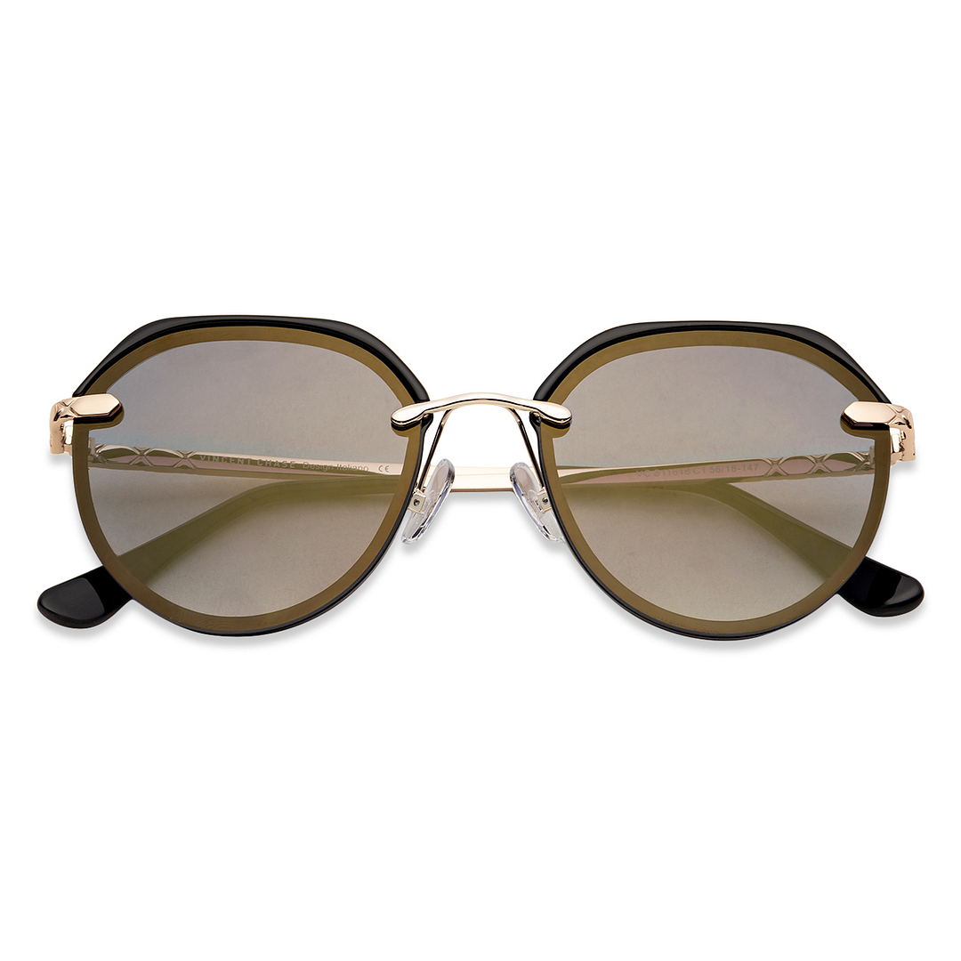 Vincent Chase Online Gold Full Rim Aviator right side