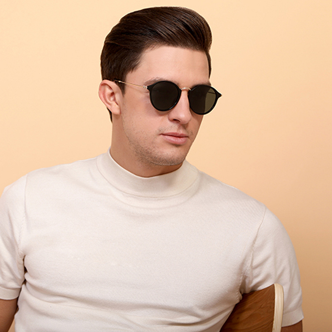 Vincent Chase Online Black Full Rim Round right side