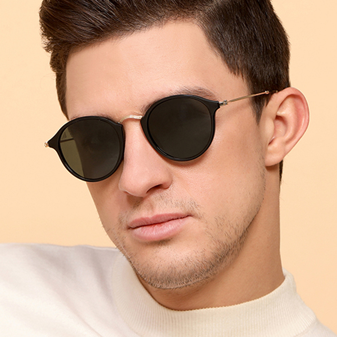 Vincent Chase Online Black Full Rim Round right side