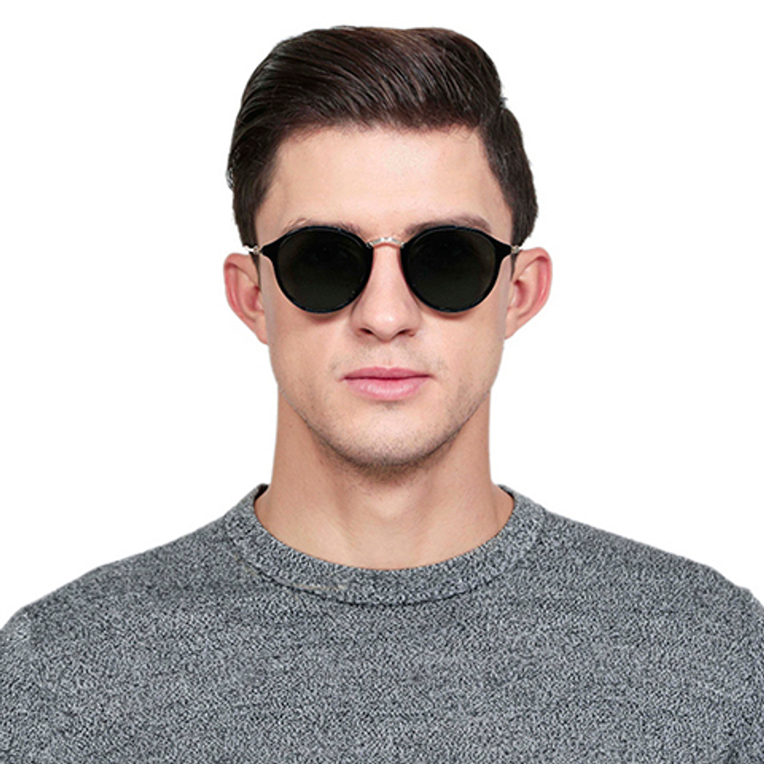 Vincent Chase Online Black Full Rim Round left side