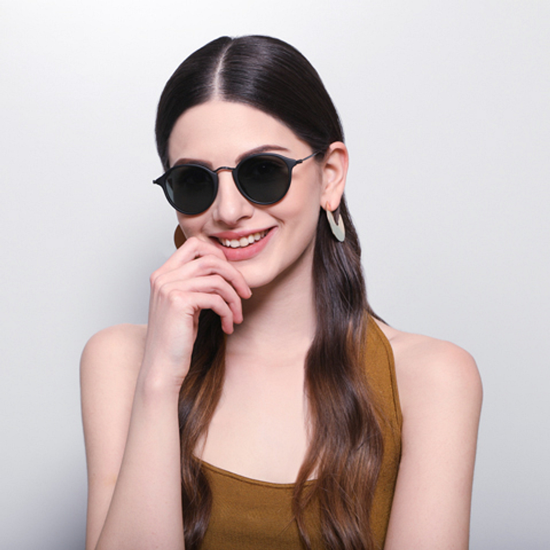 Vincent Chase Online Black Full Rim Round left side
