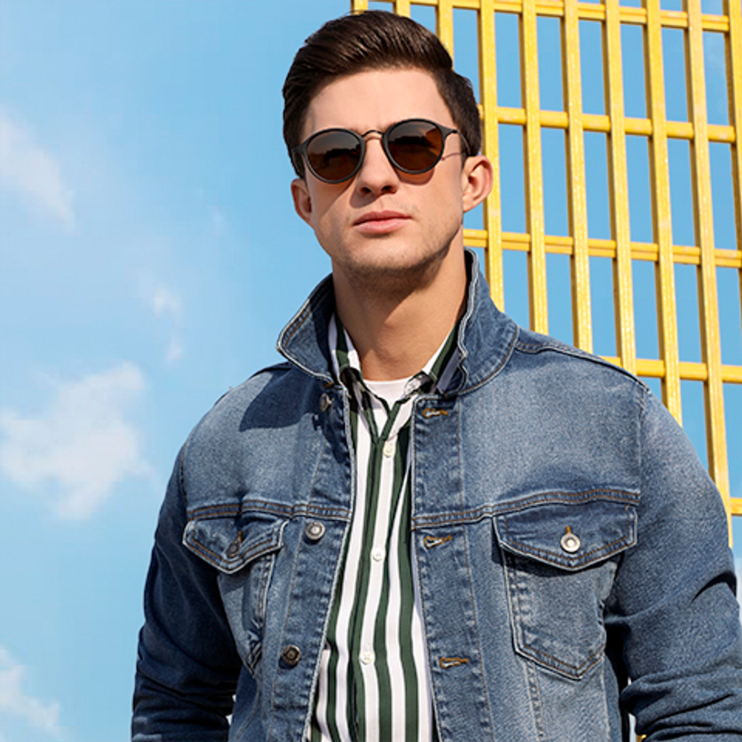 Vincent Chase Online Black Full Rim Round left side