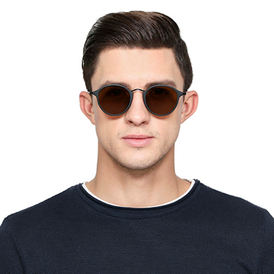 Vincent Chase Online Black Full Rim Round left side