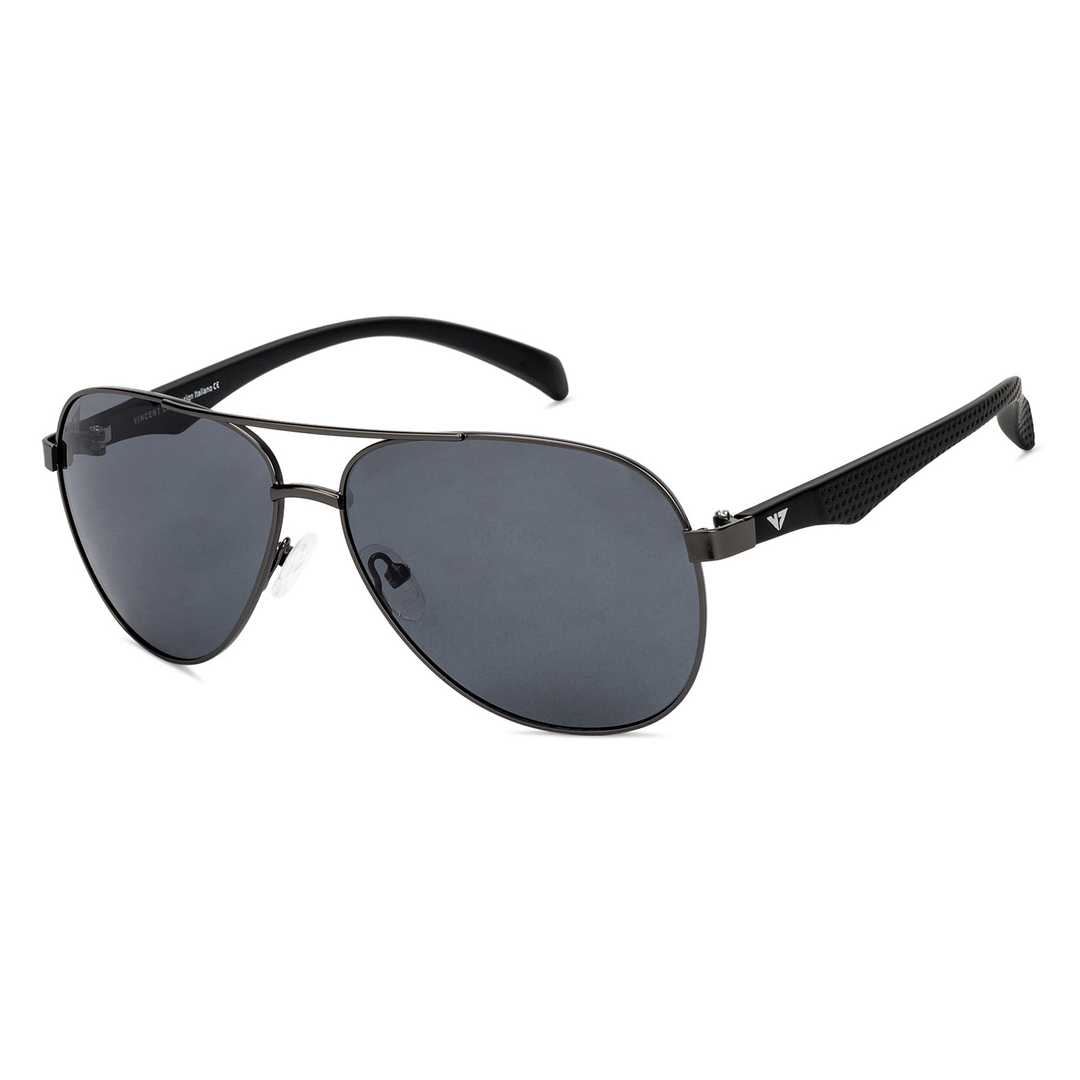Vincent Chase Online Gunmetal Full Rim Aviator left side