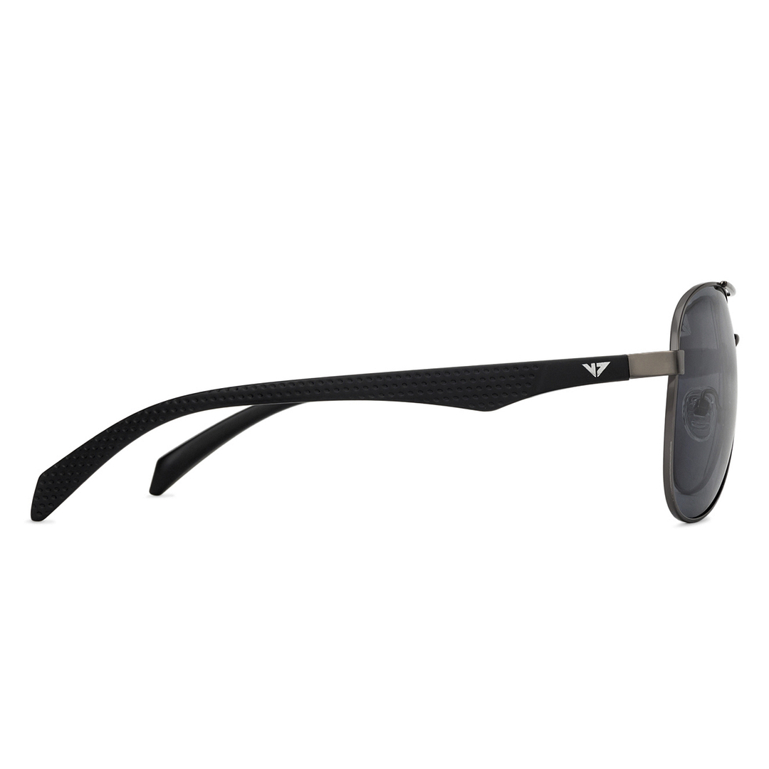 Vincent Chase Online Gunmetal Full Rim Aviator left side