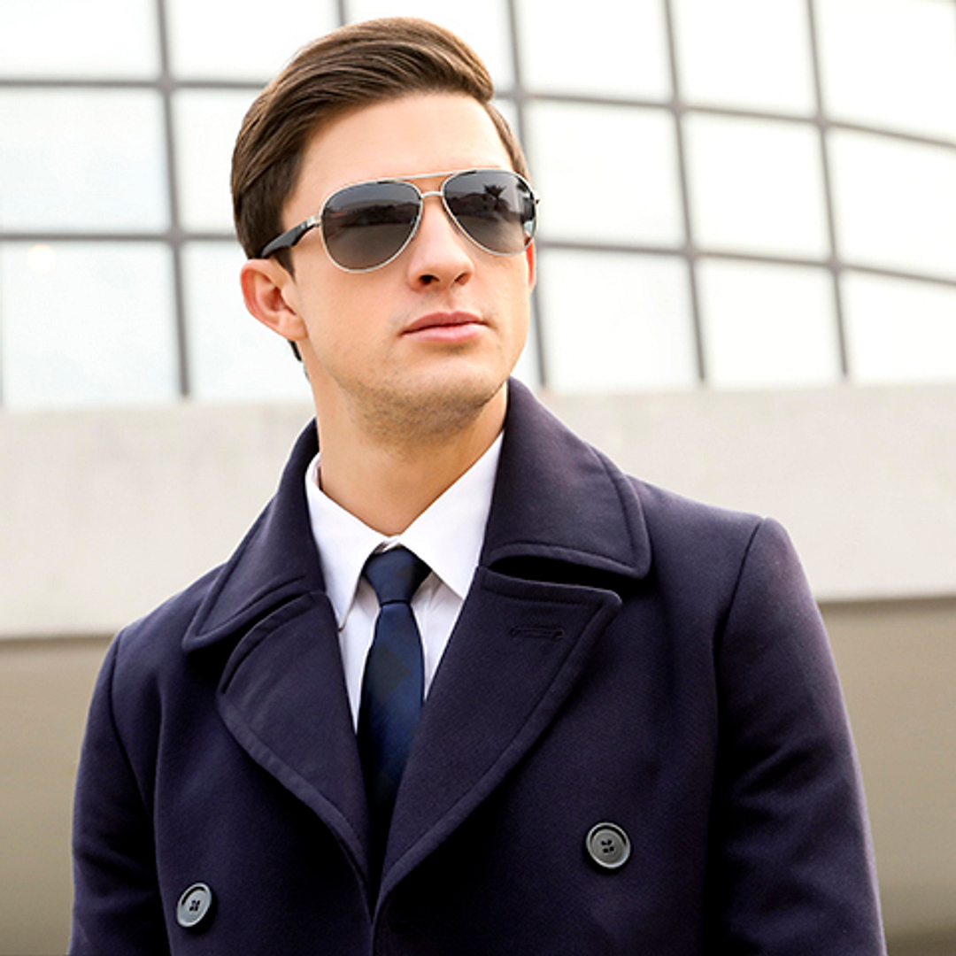 Vincent Chase Online Silver Full Rim Aviator left side