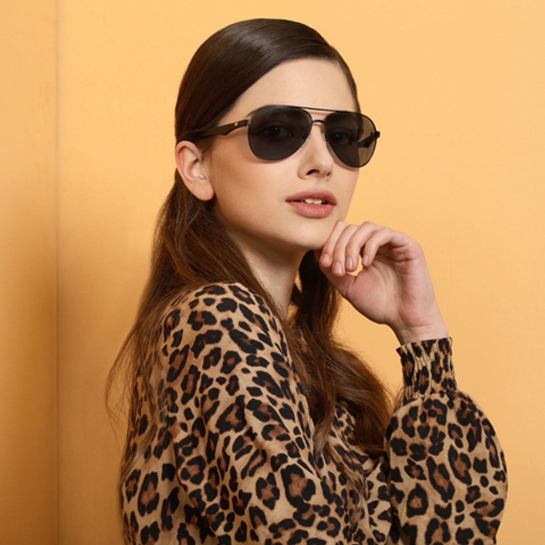 Vincent Chase Online Black Full Rim Aviator left side