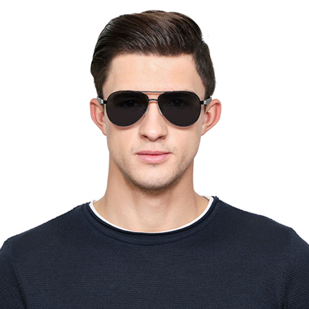 Vincent Chase Online Black Full Rim Aviator left side