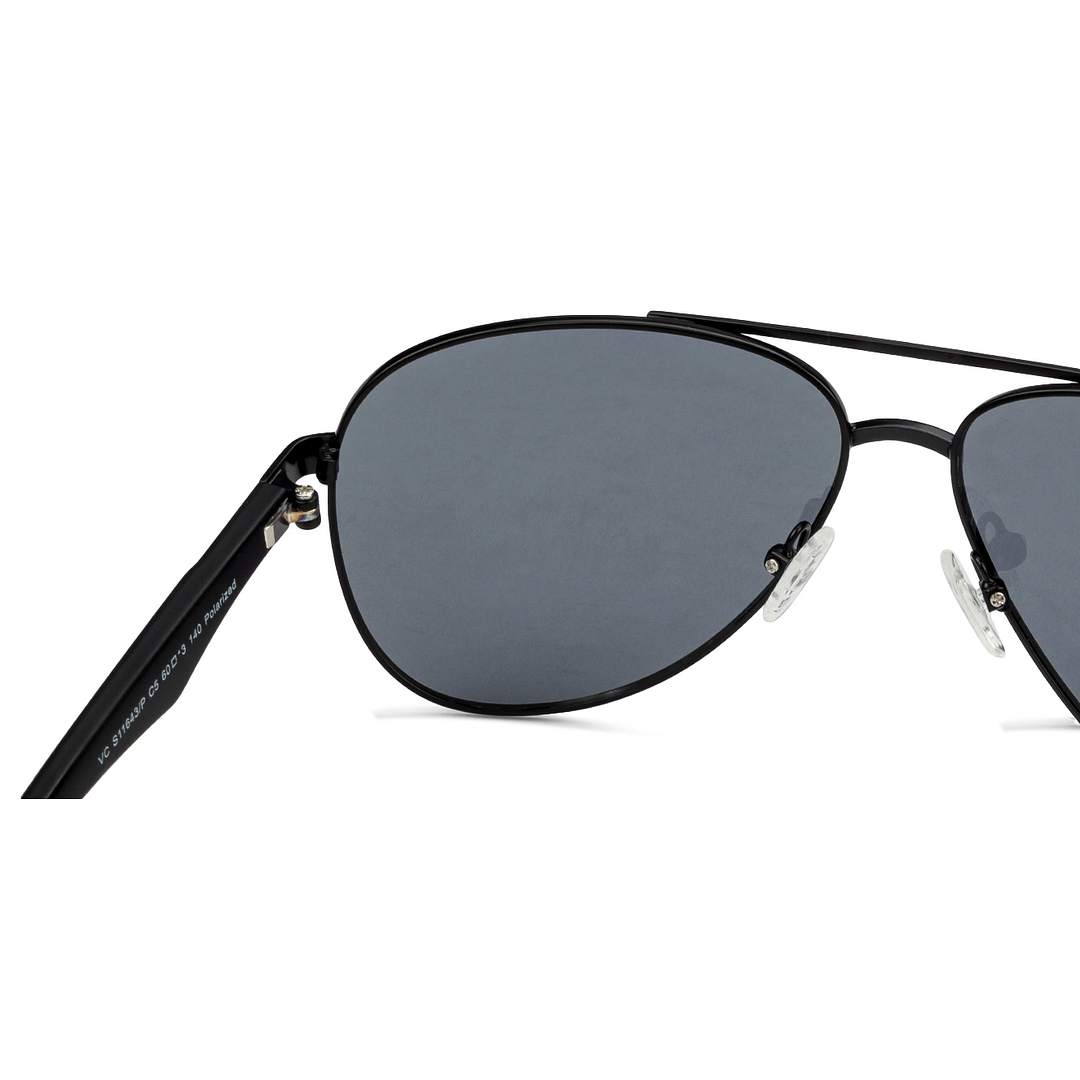 Vincent Chase Online Black Full Rim Aviator right side