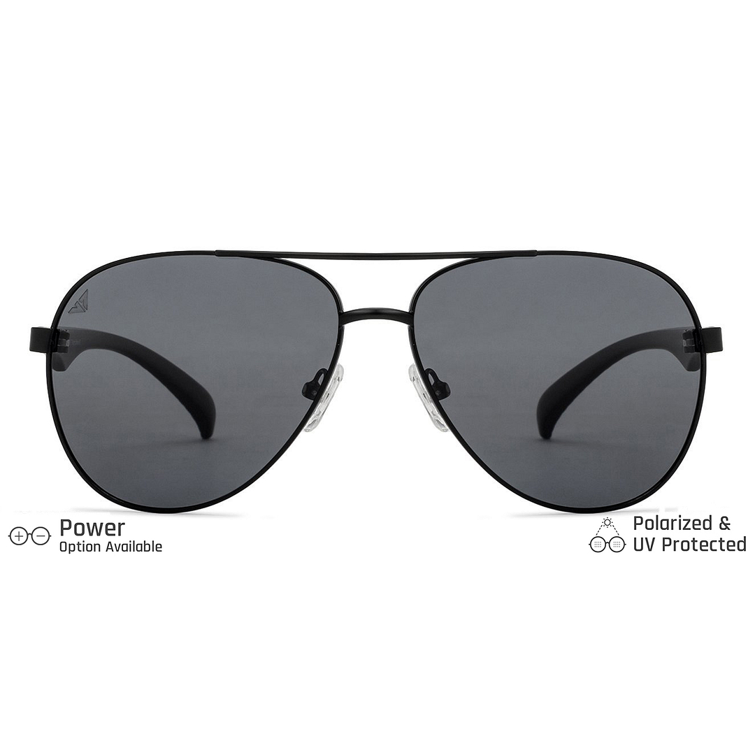 Vincent Chase Online Black Full Rim Aviator left side