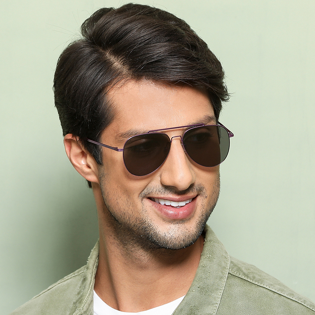 Vincent Chase Online Purple Full Rim Aviator right side