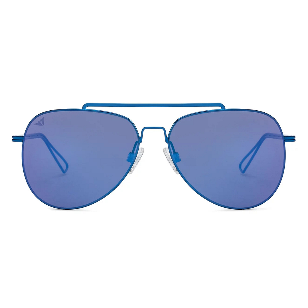 Vincent Chase Online Blue Full Rim Aviator left side