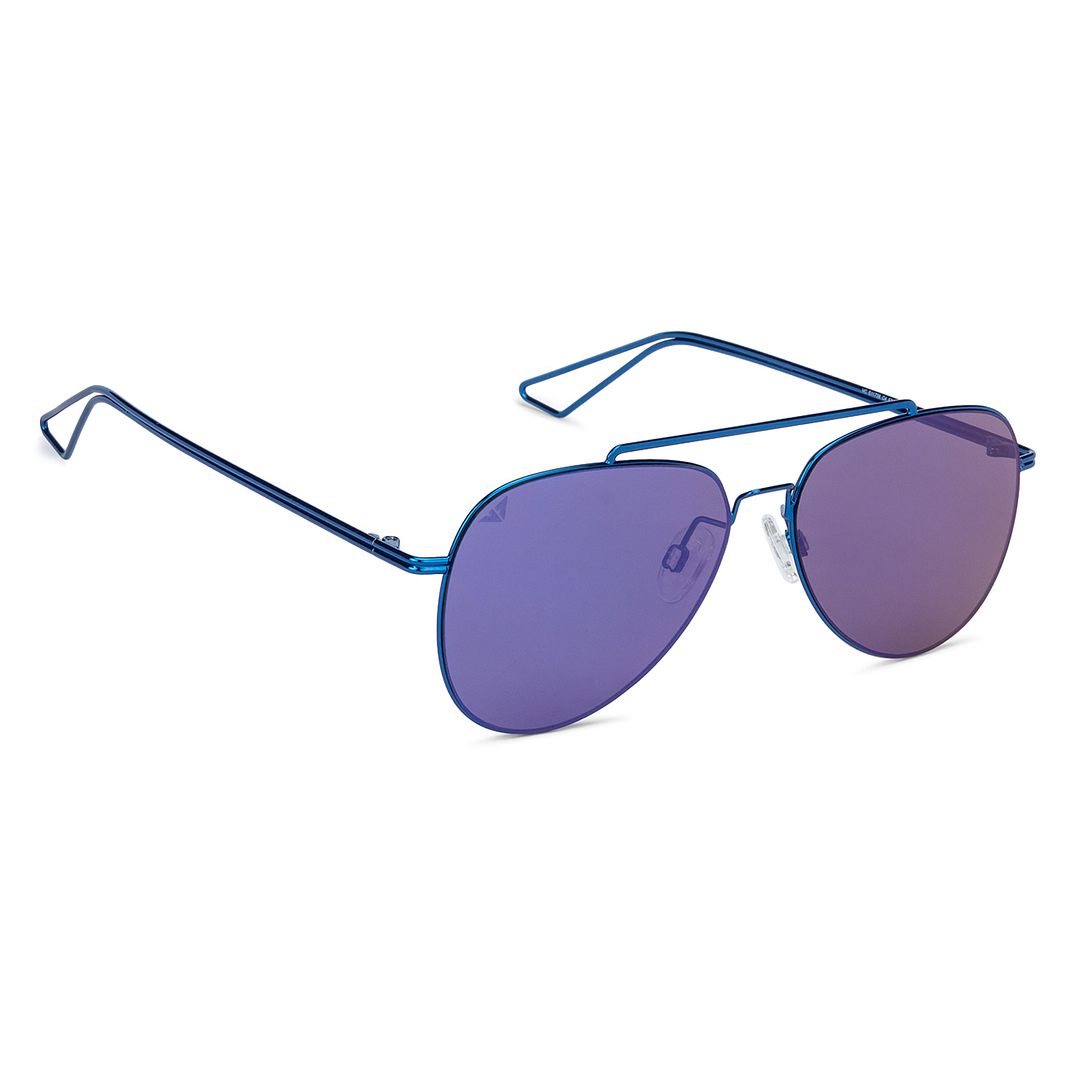 Vincent Chase Online Blue Full Rim Aviator left side