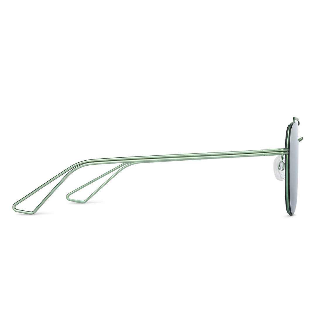 Vincent Chase Online Green Full Rim Aviator left side