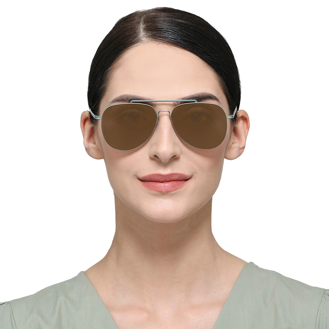 Vincent Chase Online Green Full Rim Aviator left side