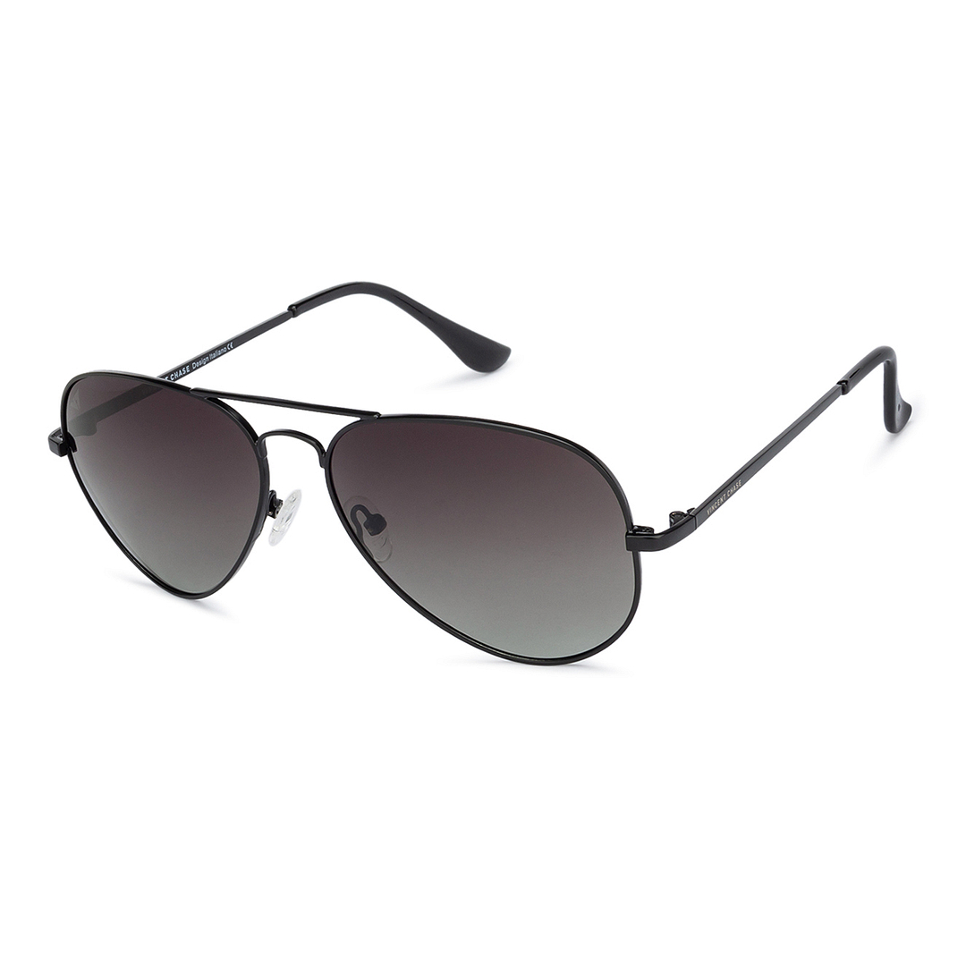 Vincent Chase Online Black Full Rim Aviator left side