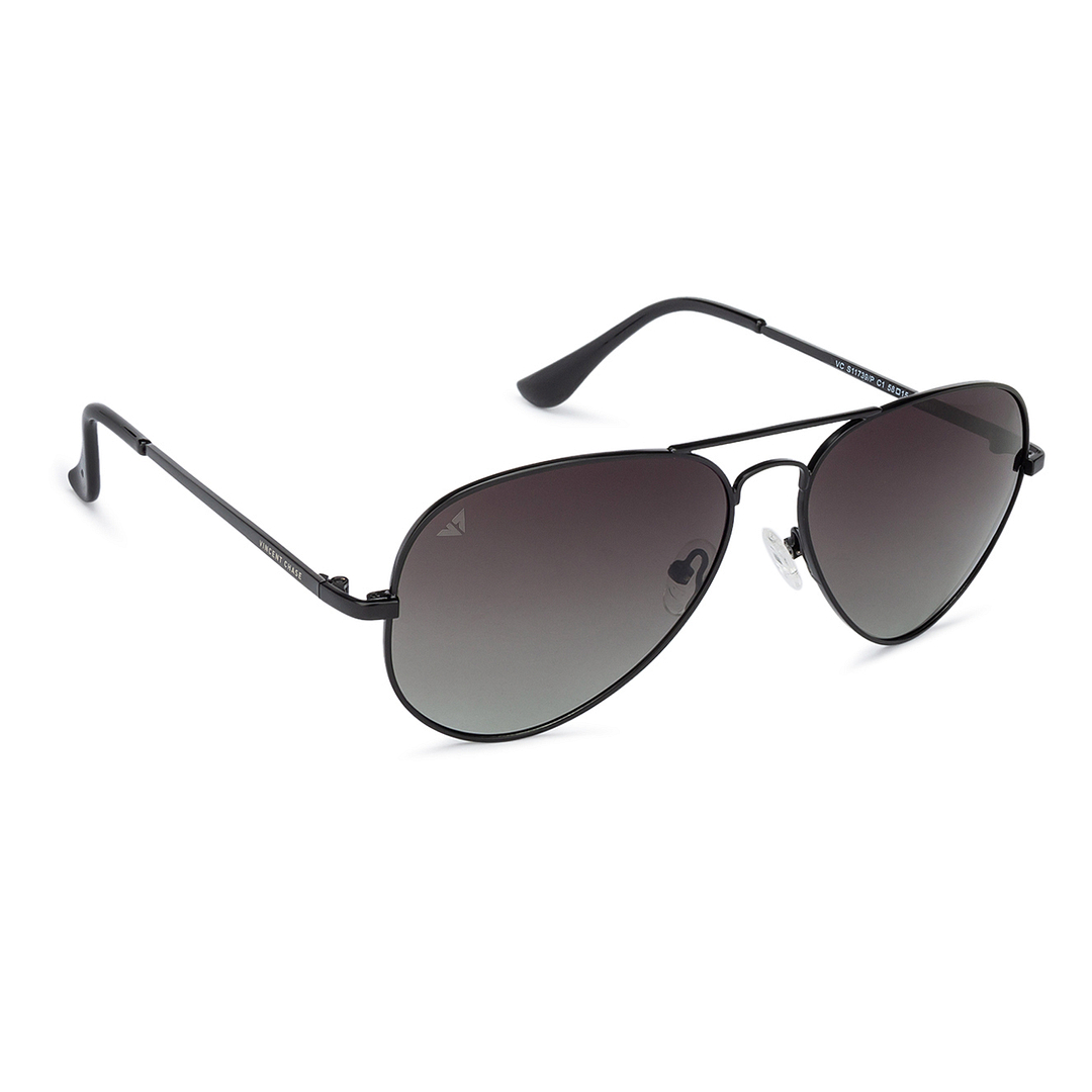 Vincent Chase Online Black Full Rim Aviator right side