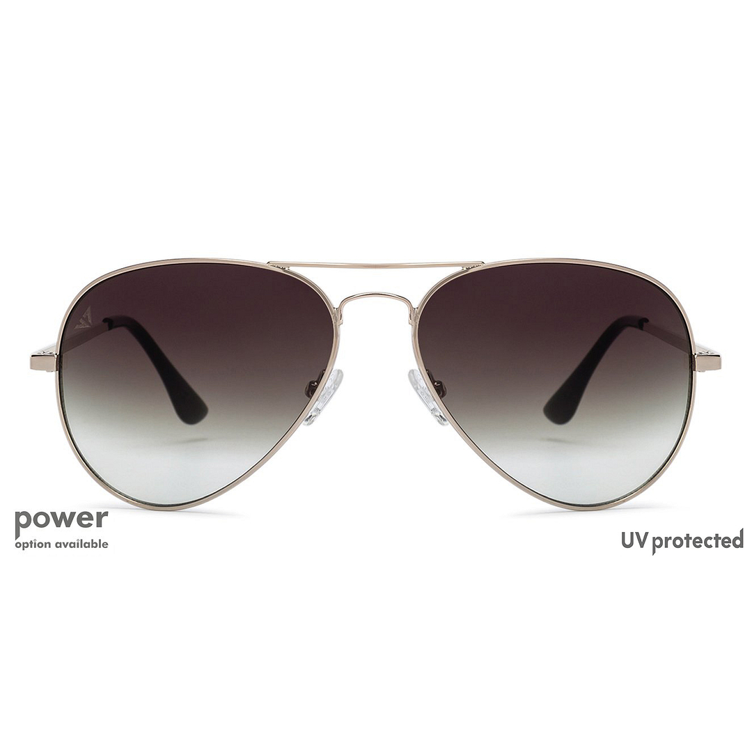 Vincent Chase Online Gold Full Rim Aviator left side