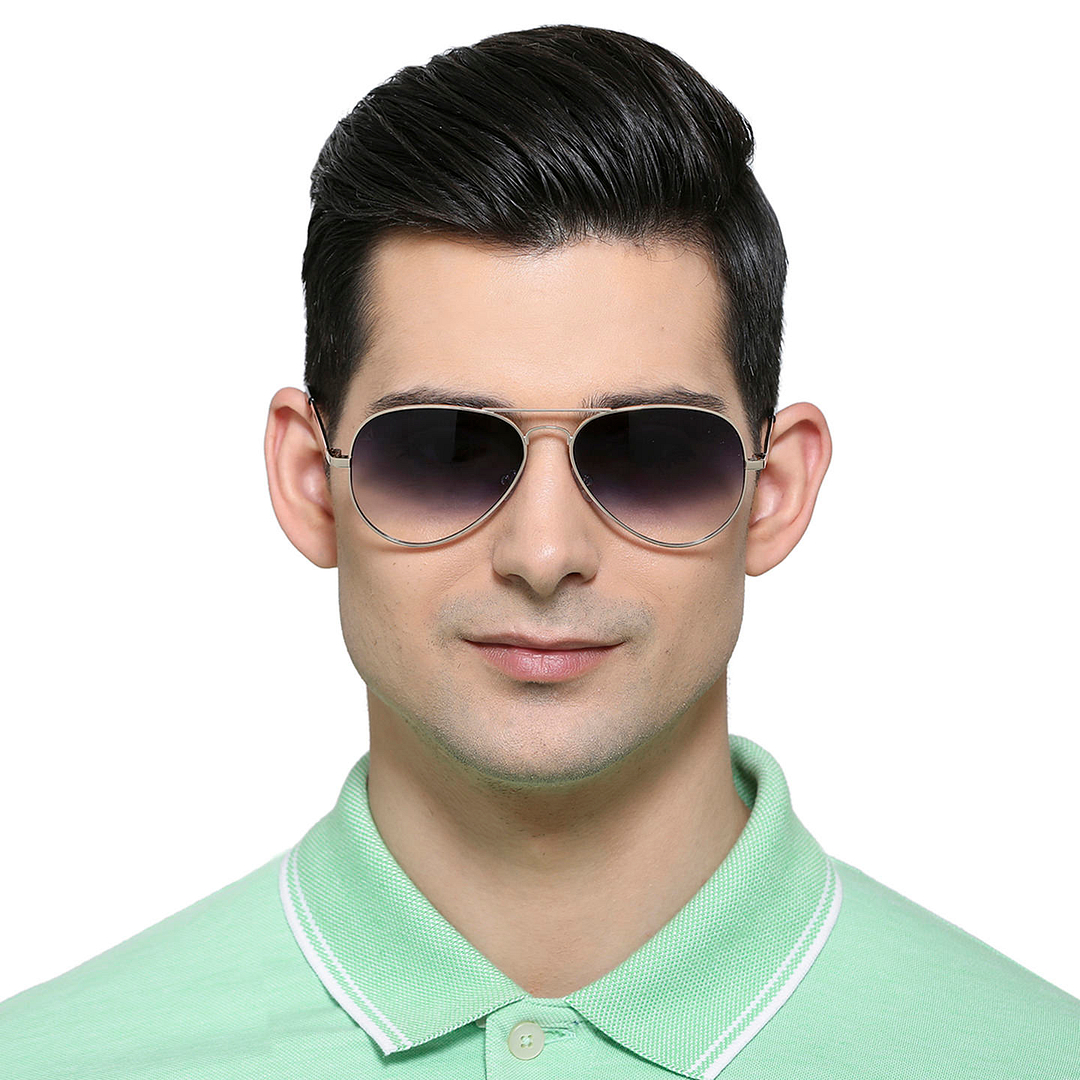 Vincent Chase Online Gold Full Rim Aviator left side