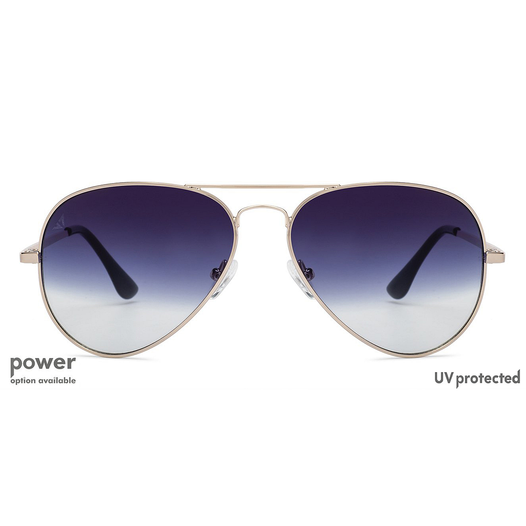 Vincent Chase Online Gold Full Rim Aviator left side