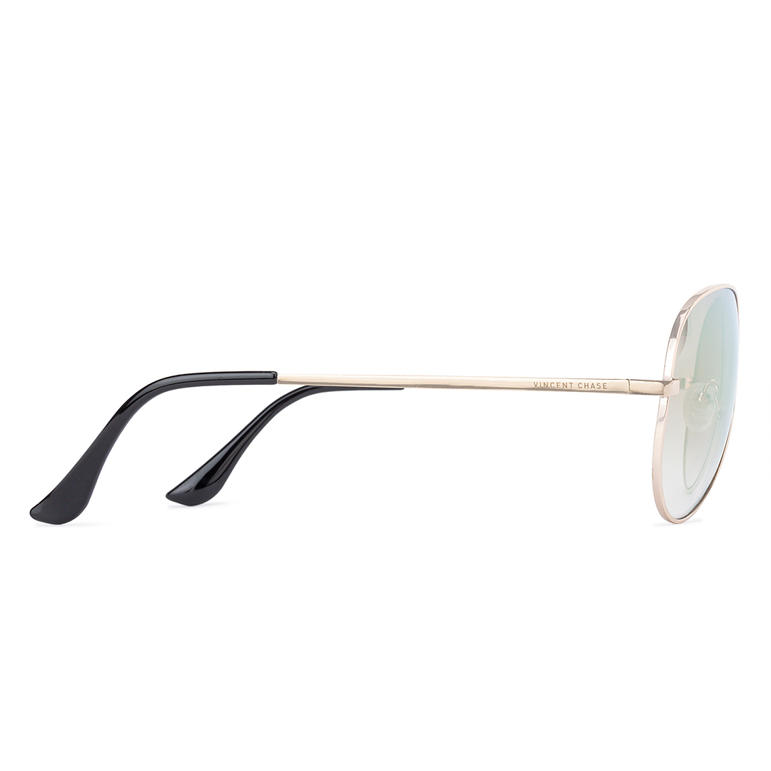 Vincent Chase Online Gold Full Rim Aviator right side