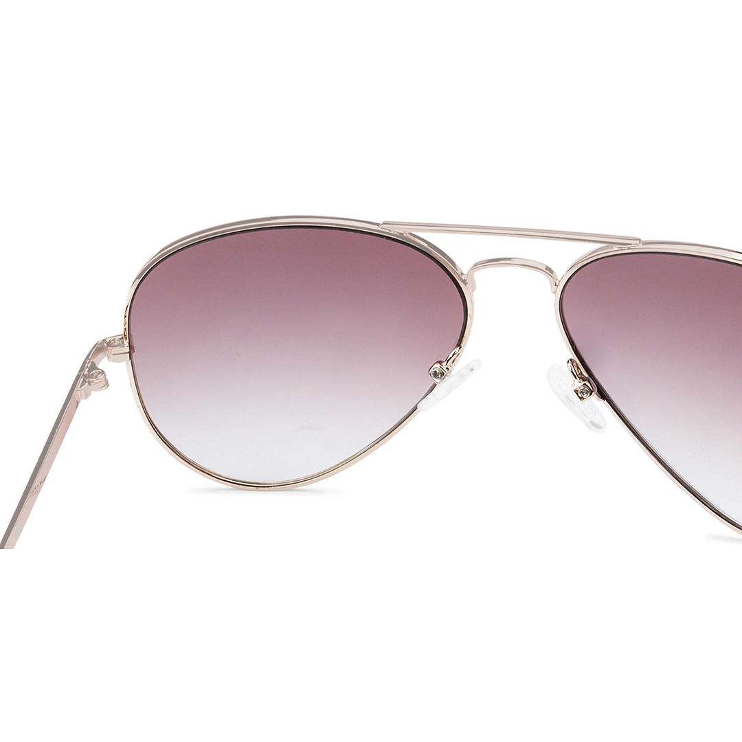 Vincent Chase Online Gold Full Rim Aviator left side