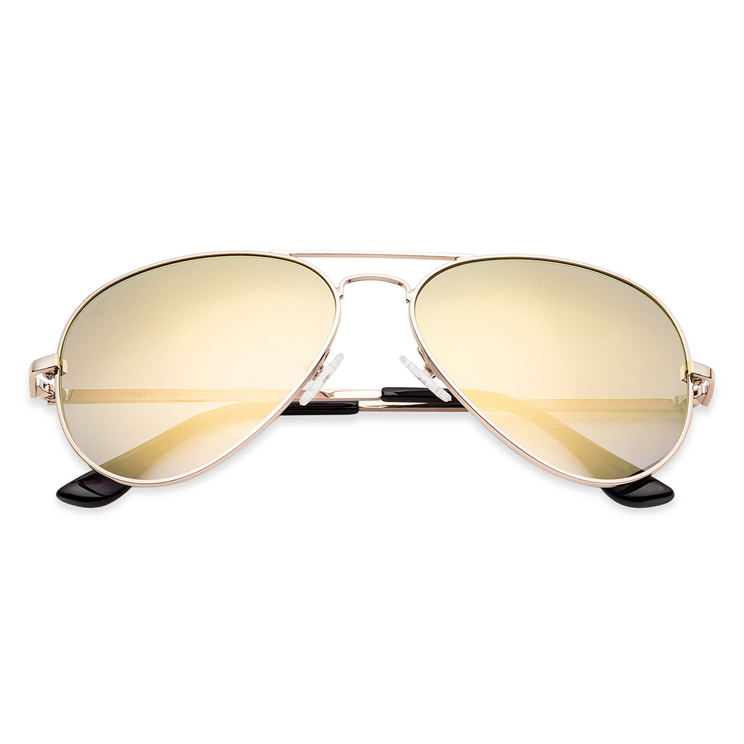 Vincent Chase Online Gold Full Rim Aviator right side