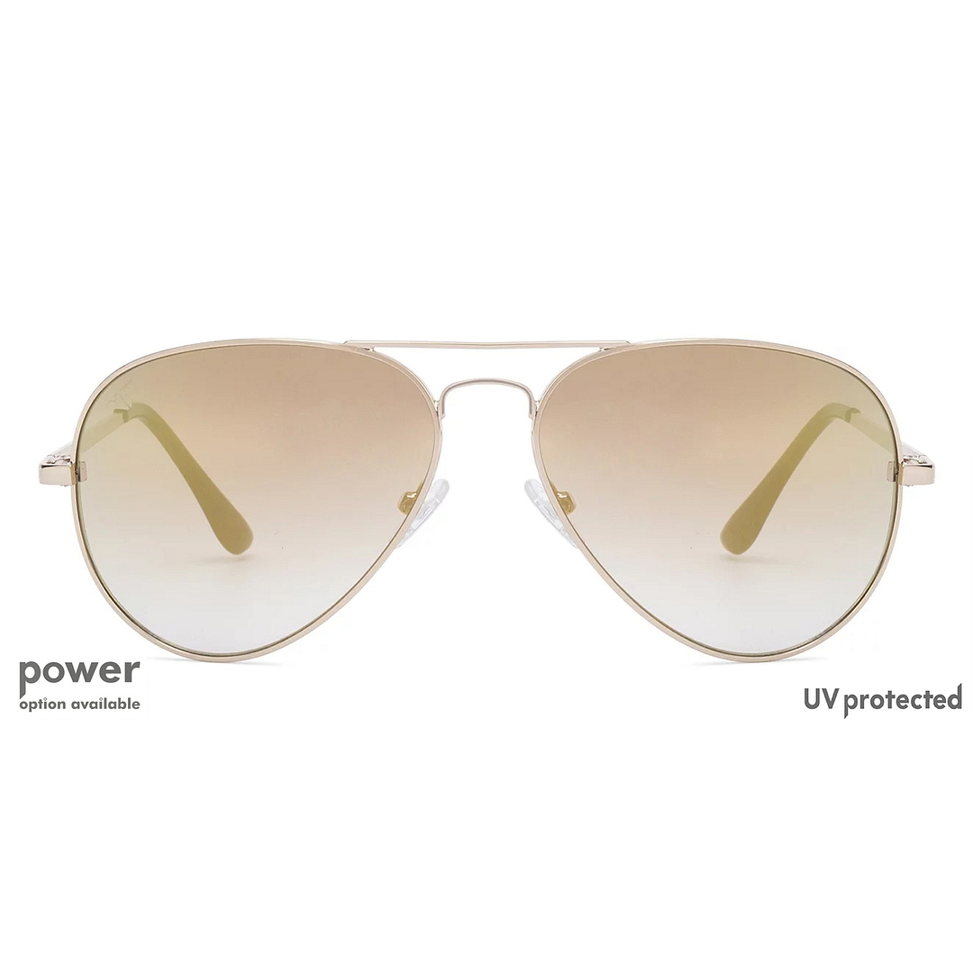 Vincent Chase Online Gold Full Rim Aviator left side