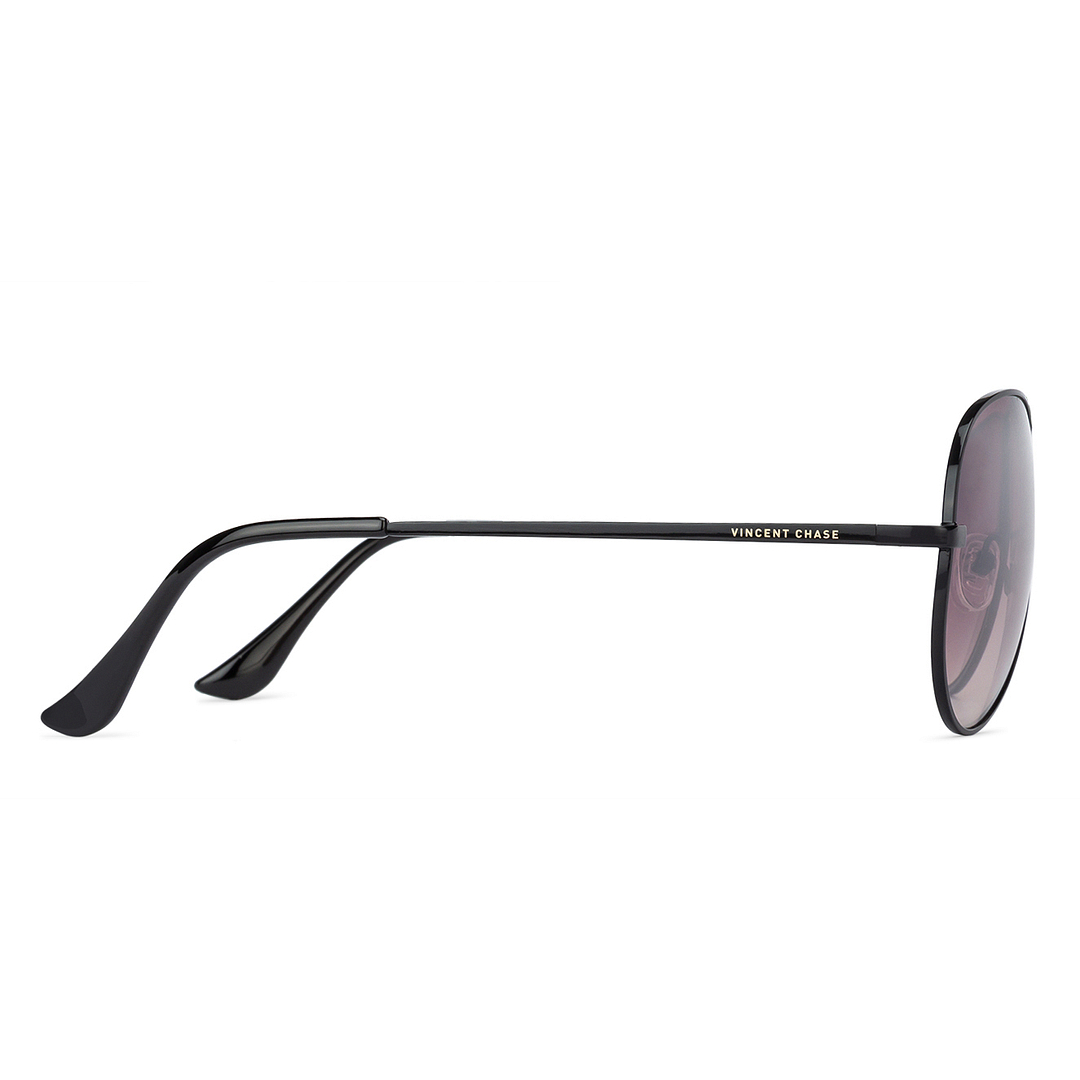 Vincent Chase Online Black Full Rim Aviator right side