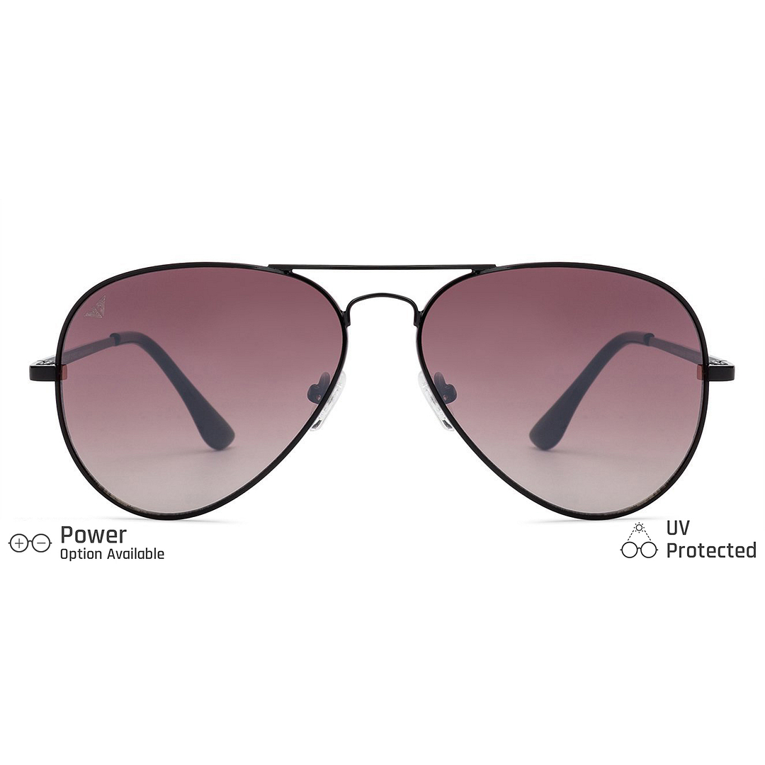 Vincent Chase Online Black Full Rim Aviator left side