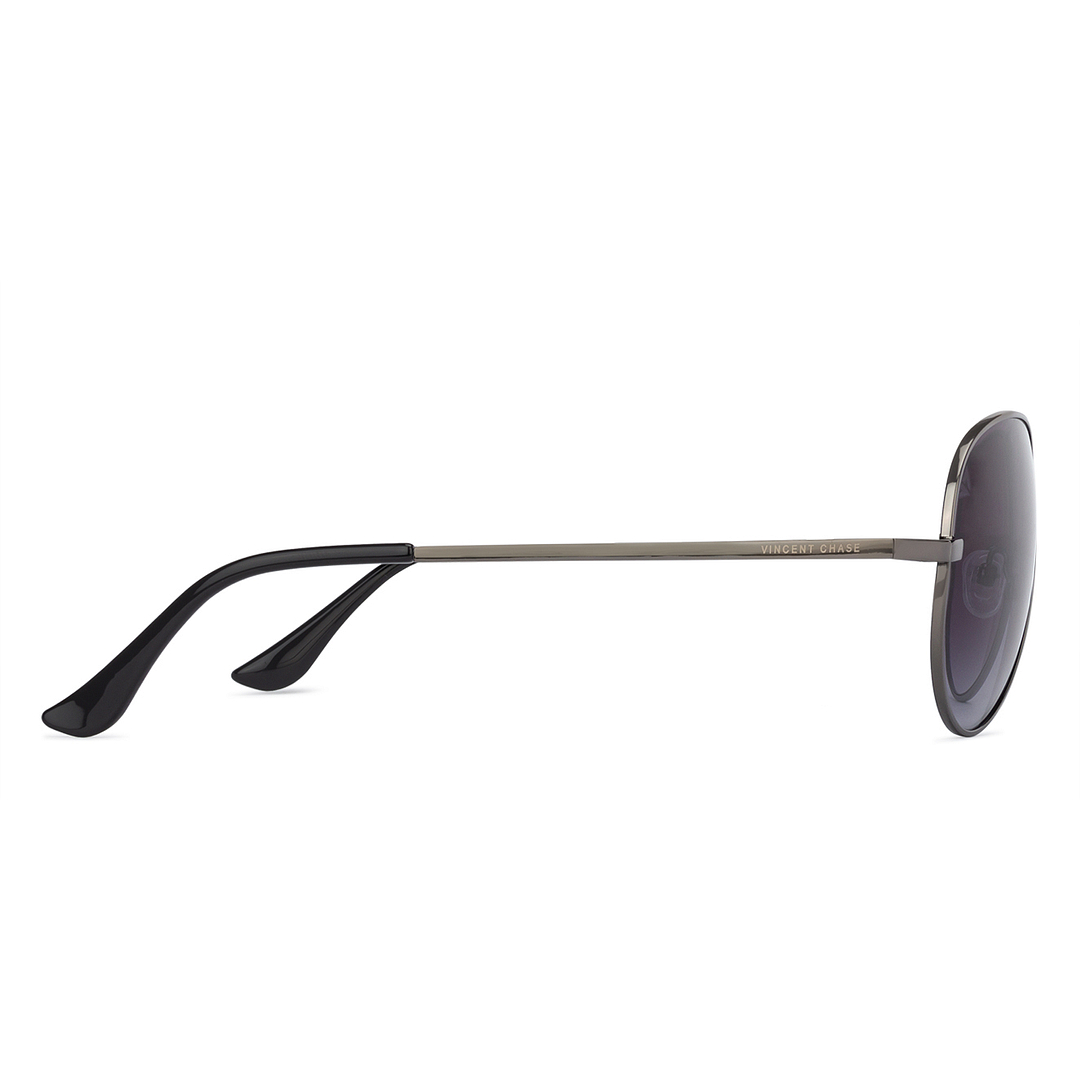 Vincent Chase Online Gunmetal Full Rim Aviator right side